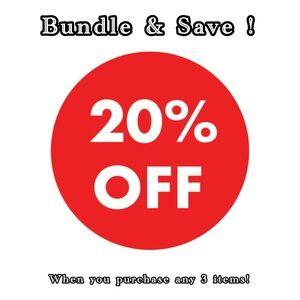 Buy any 3 items and save 25% off !